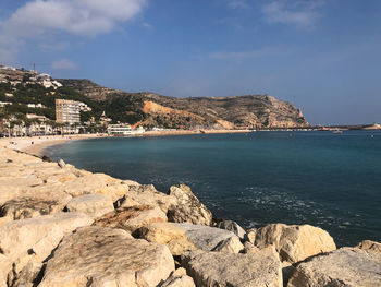 Scenic view of sea against sky