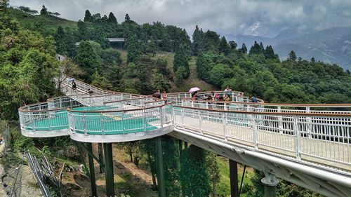 Panoramic shot of bridge against sky