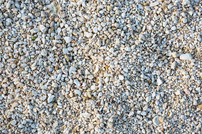 Full frame shot of pebbles on beach