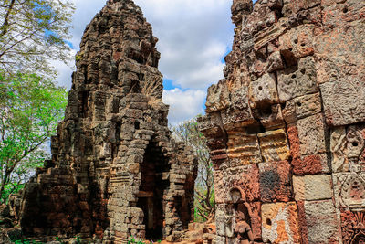 Low angle view of a temple