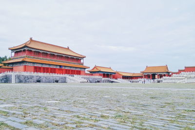 Forbidden city against sky