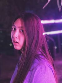 Portrait of beautiful young woman