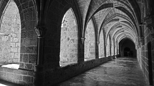 Corridor of old building