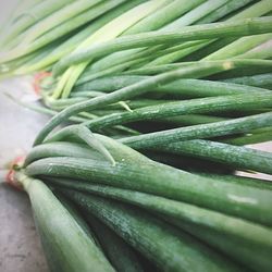 High angle view of leaf in market