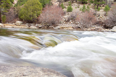 Stream flowing water