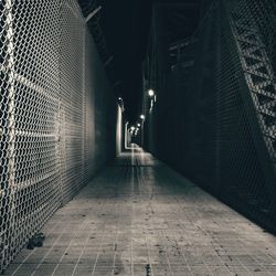 Footbridge at night