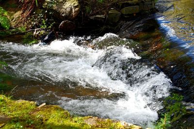 River flowing through rocks