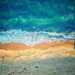 Aerial view of beach