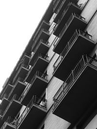 Low angle view of building against clear sky