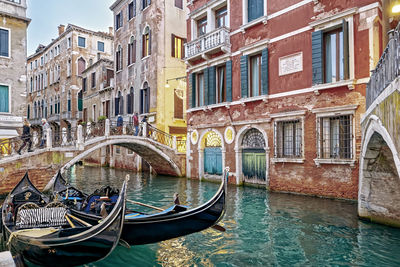 Boats in canal