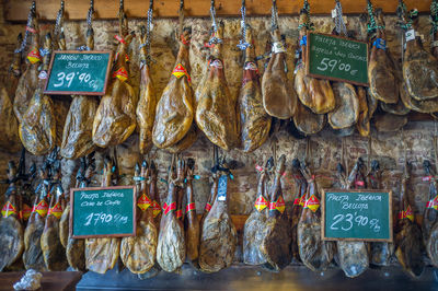 Information sign for sale in market