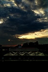 Scenic view of dramatic sky during sunset