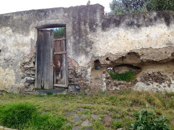 Old built structure in the garden