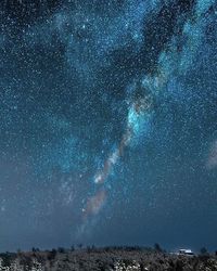 Low angle view of starry sky