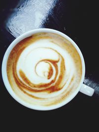 Close-up of cappuccino