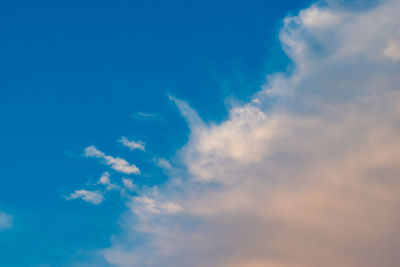 Low angle view of clouds in sky