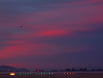 Scenic view of sky at night