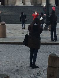 Woman standing in park