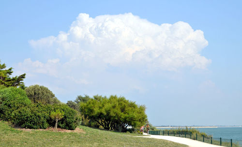 Scenic view of sea against sky