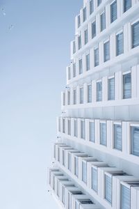 Low angle view of building against clear sky