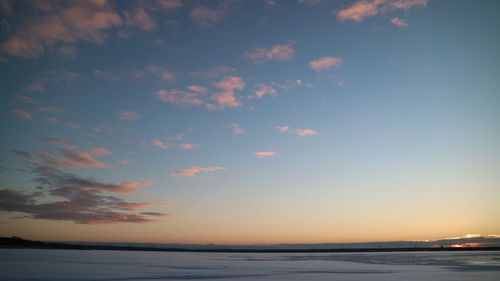 Scenic view of sky at sunset