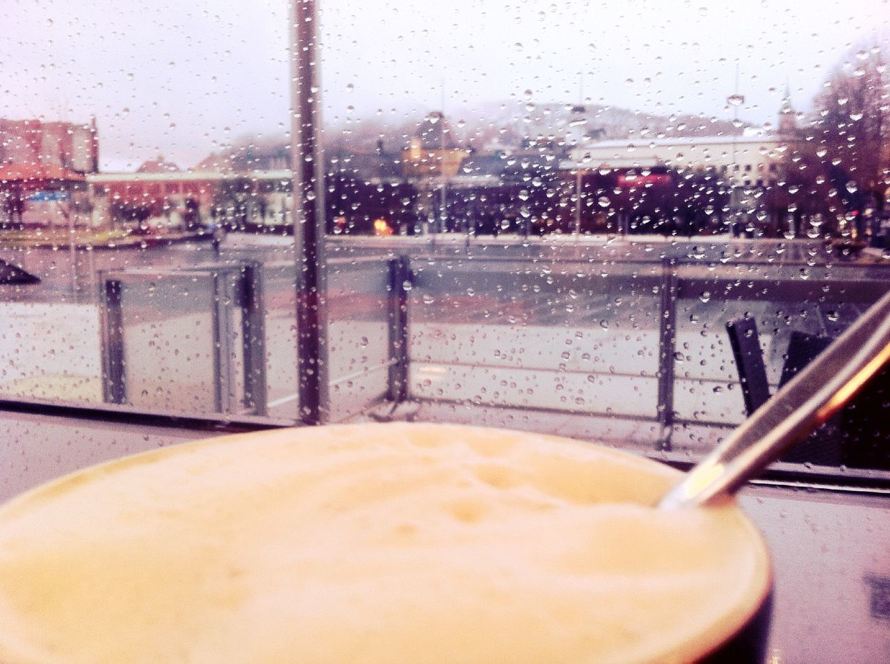 window, transparent, glass - material, indoors, drop, water, wet, glass, rain, focus on foreground, close-up, season, raindrop, freshness, weather, looking through window, no people, vehicle interior, condensation, sky