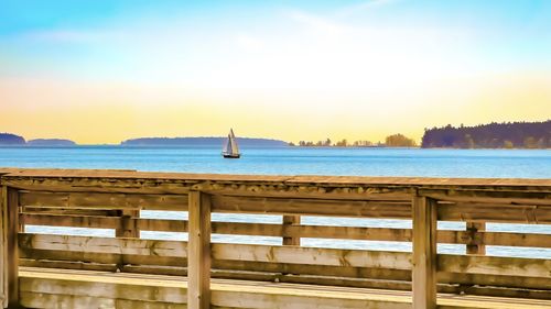 Scenic view of sea against sky