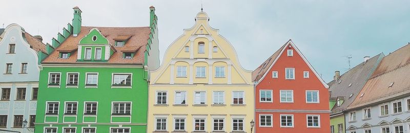 Low angle view of building against sky