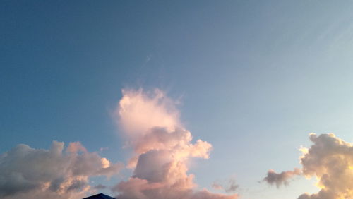 Low angle view of clouds in sky