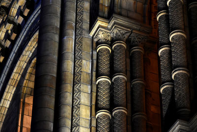 Close-up of books in temple