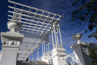 Low angle view of structure against sky