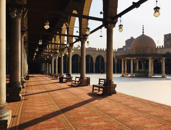 Mosque of amr ibn al-as inside. the oldest in africa