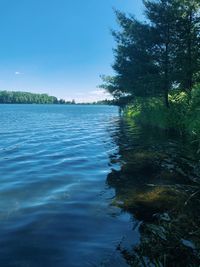 Scenic view of river against sky