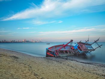 Scenic view of sea against sky