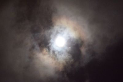 Low angle view of sky at night