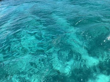 High angle view of swimming pool in sea