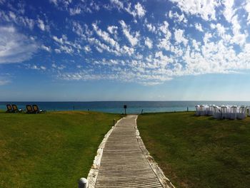 Scenic view of sea against sky