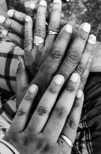 Close-up of hands