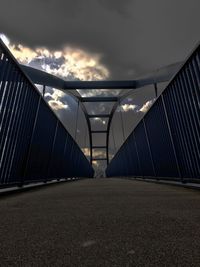 Illuminated bridge against sky