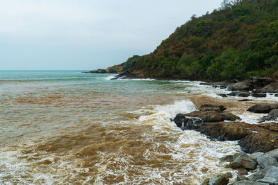 Scenic view of sea against sky