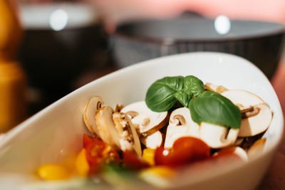 Close-up of food in plate