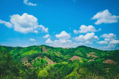 Scenic view of landscape against sky