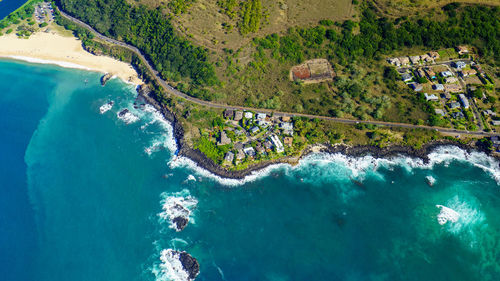 High angle view of hawaii