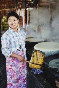 Portrait of a smiling young woman