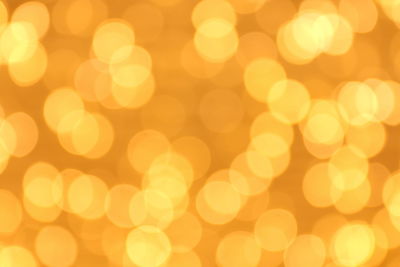 Defocused image of illuminated lights