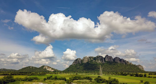 Panoramic view of landscape against sky