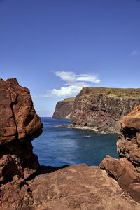 Coastal overlook from hike in lanai, hawaii