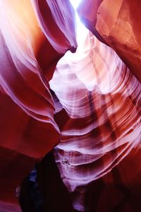Low angle view of rock formation