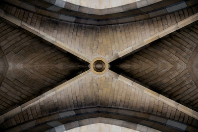 Low angle view of ceiling of building