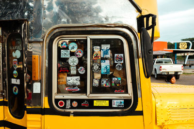 Close-up of vintage car